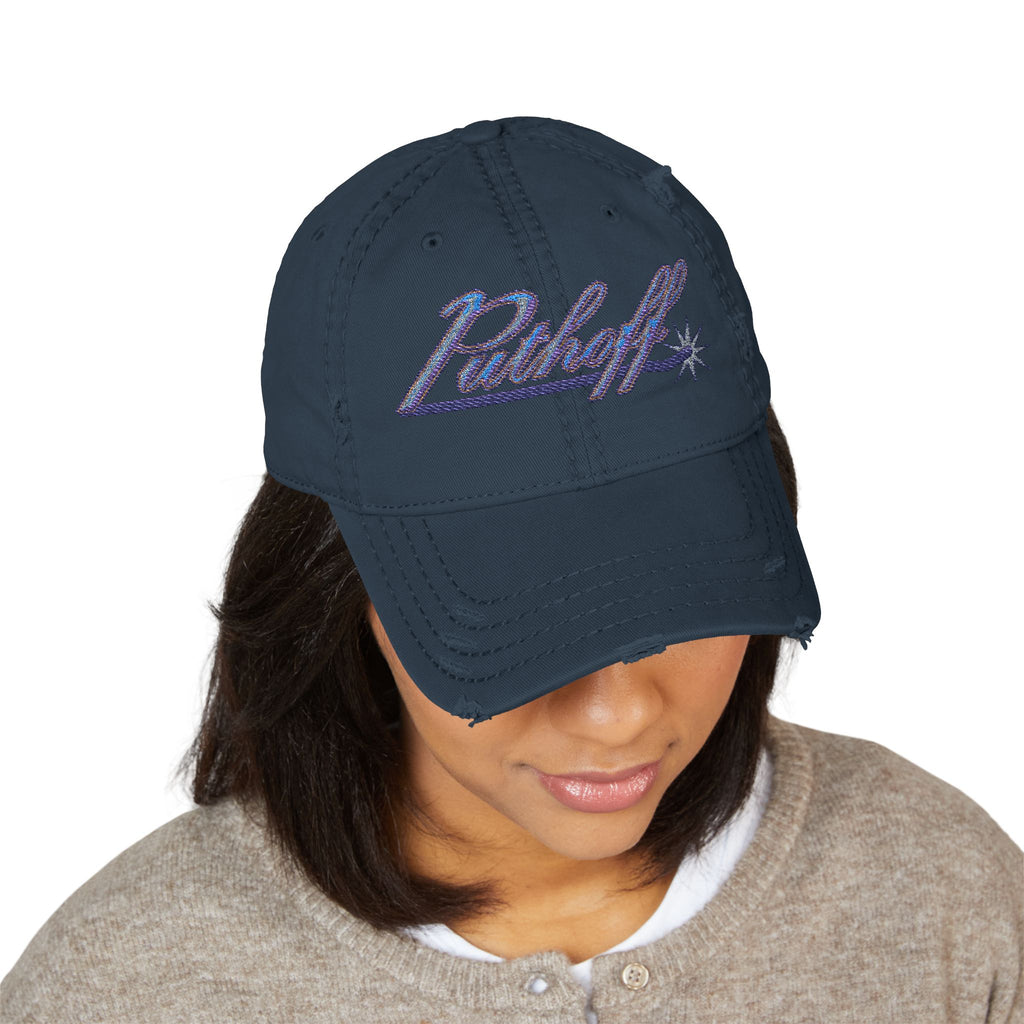 Putoff Embroidered Distressed Dad Hat