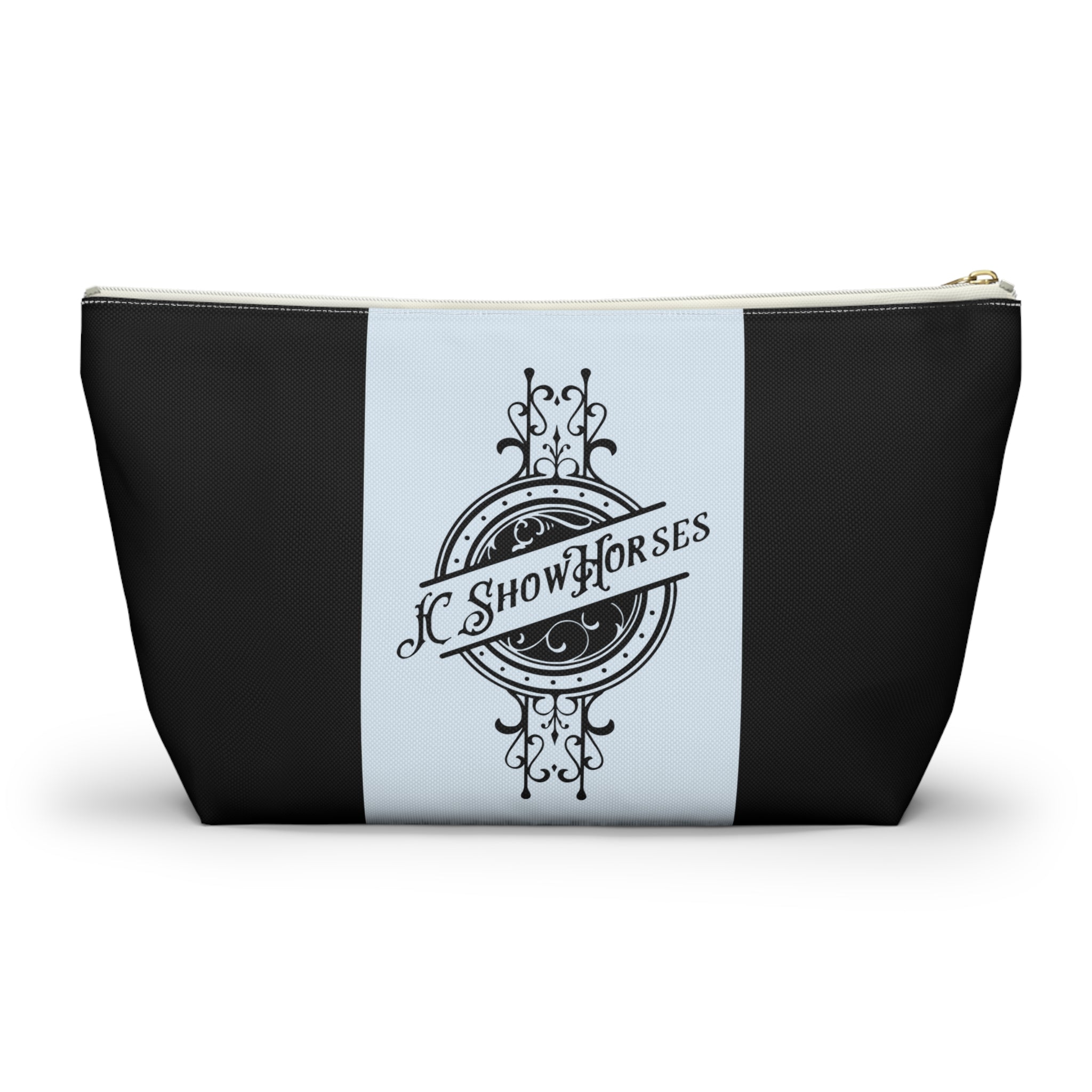 JC Show Horses Accessory Pouch w T-bottom light blue