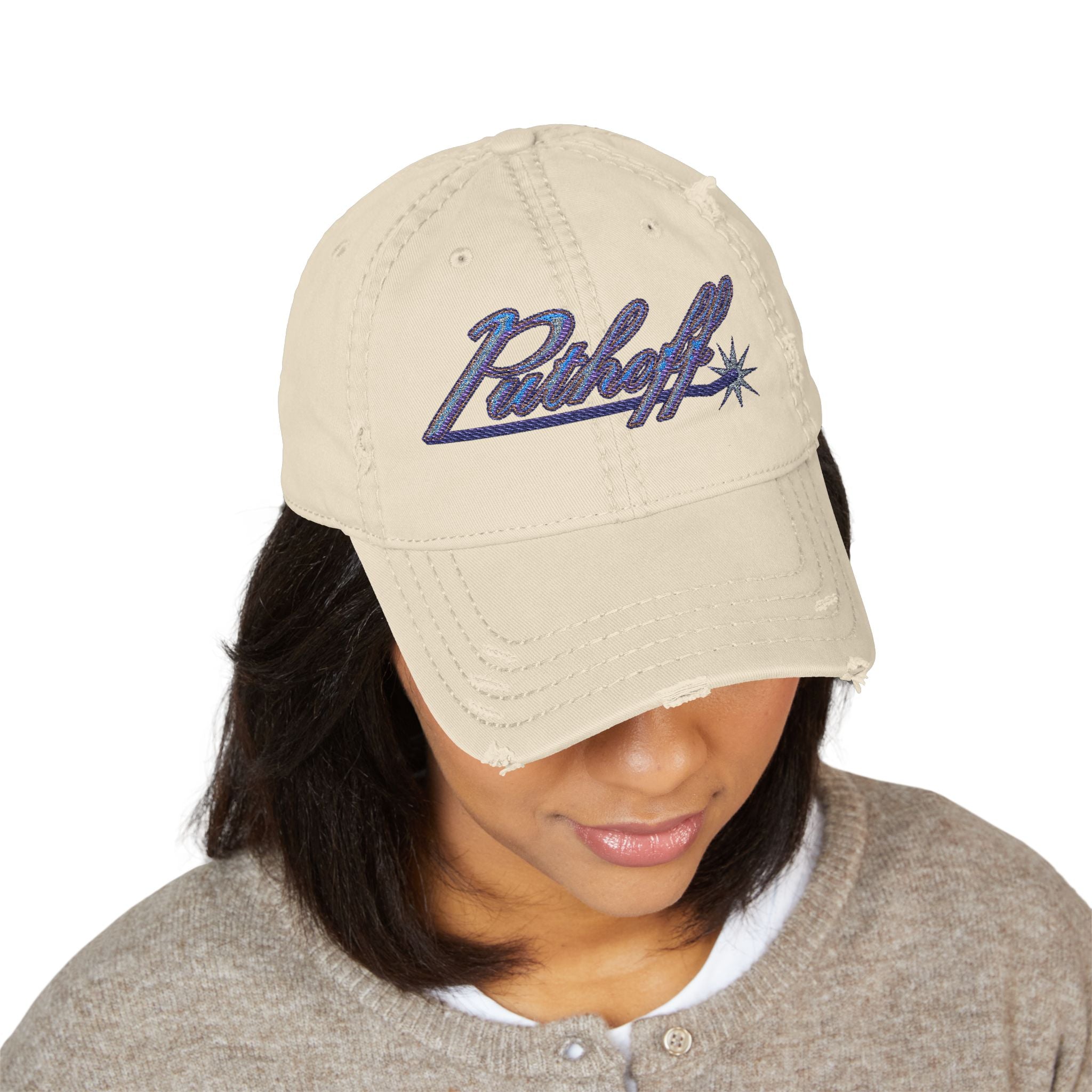 Putoff Embroidered Distressed Dad Hat