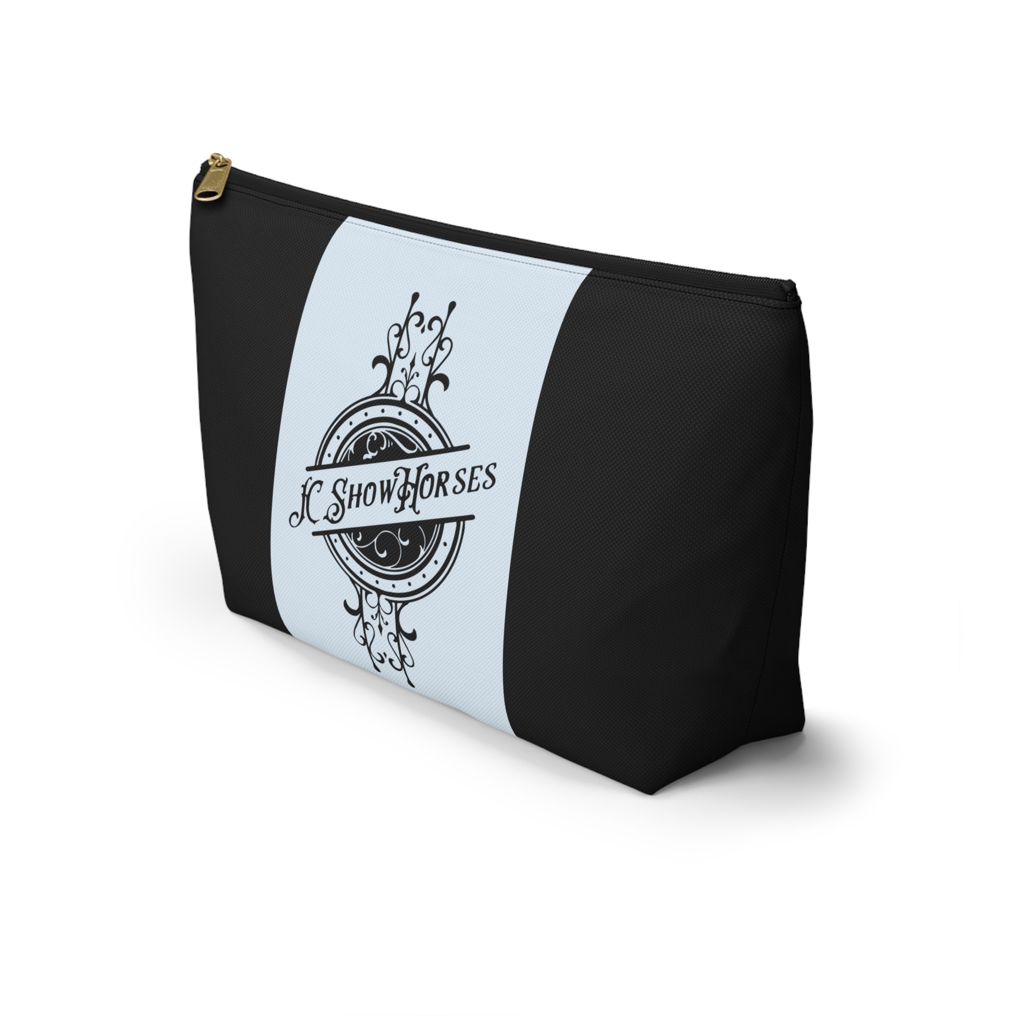 JC Show Horses Accessory Pouch w T-bottom light blue