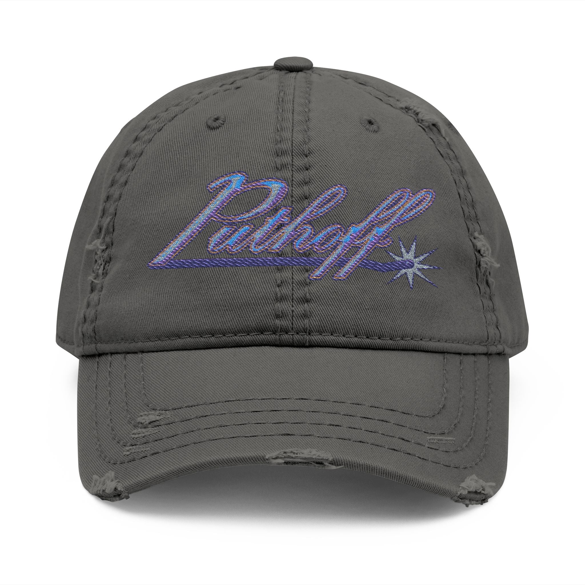 Putoff Embroidered Distressed Dad Hat