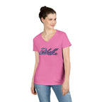 PET Stylish Ladies V-Neck T-Shirt