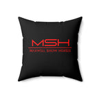 Maxwell Show Horses Faux Suede Square Pillow