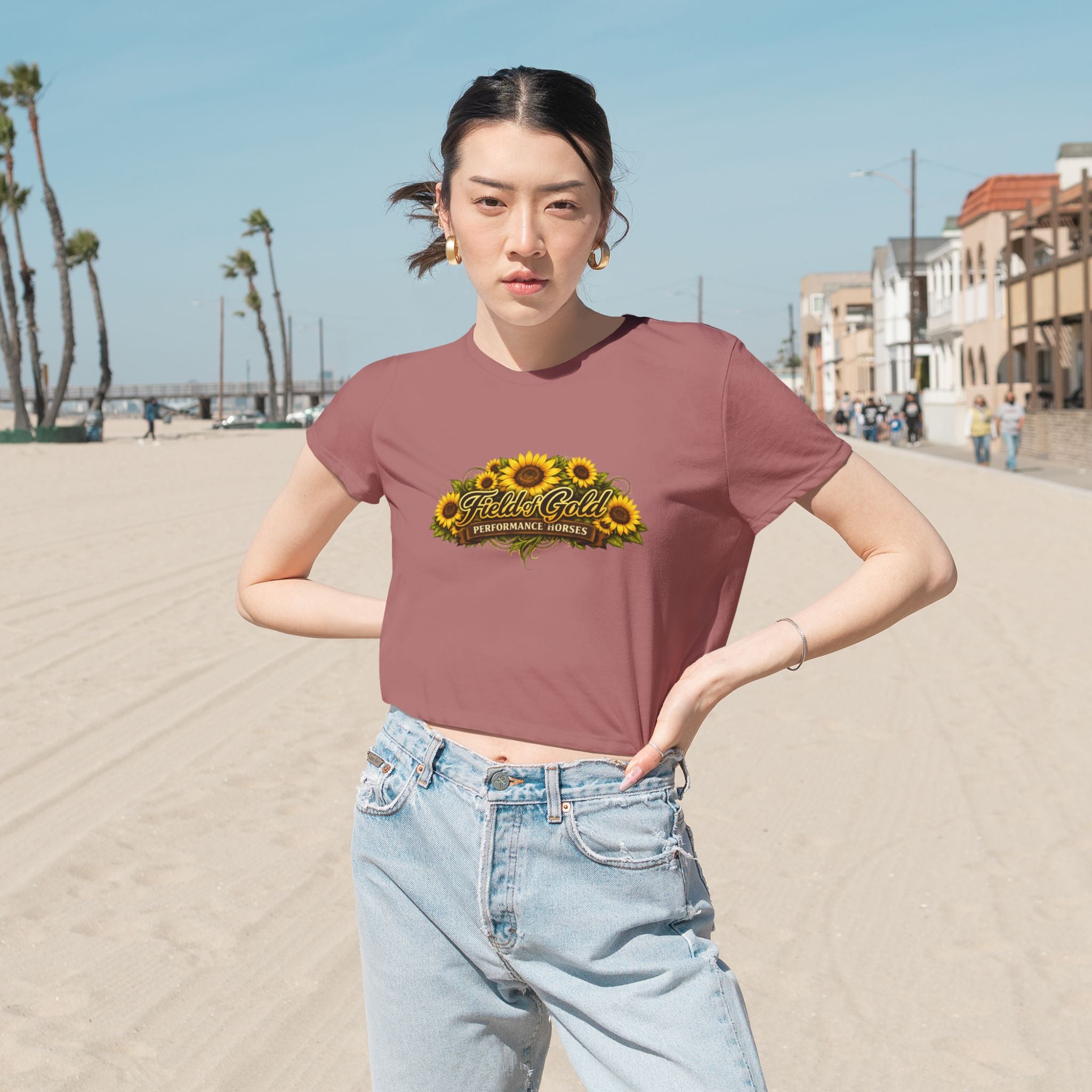 Field of Gold Women's Flowly Crop Top