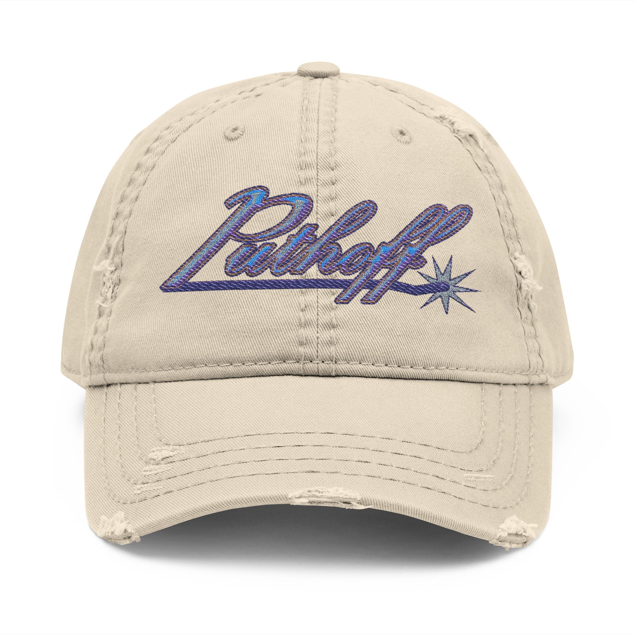Putoff Embroidered Distressed Dad Hat