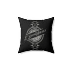 JC Show Horses Faux Suede Square Pillow