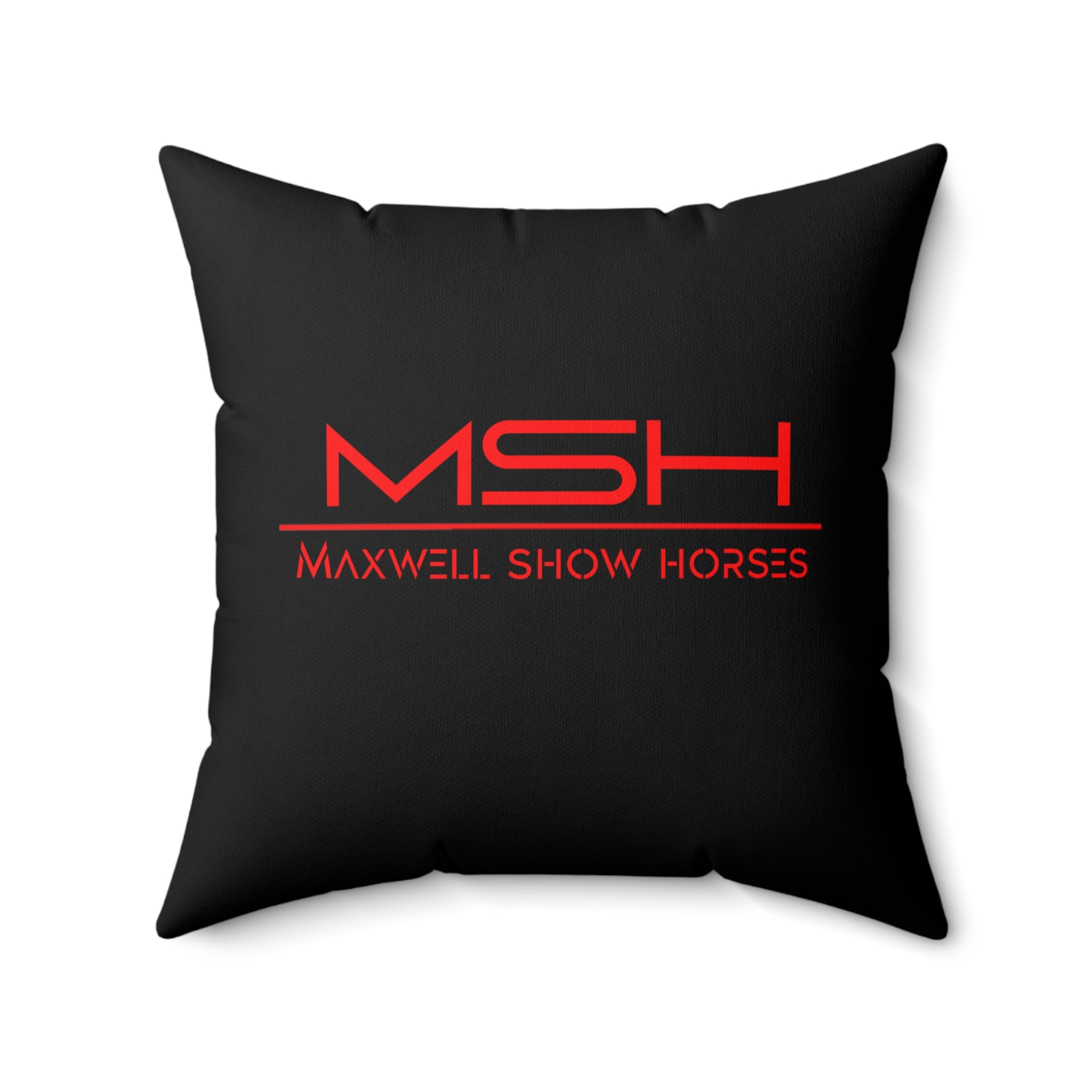 Maxwell Show Horses Faux Suede Square Pillow
