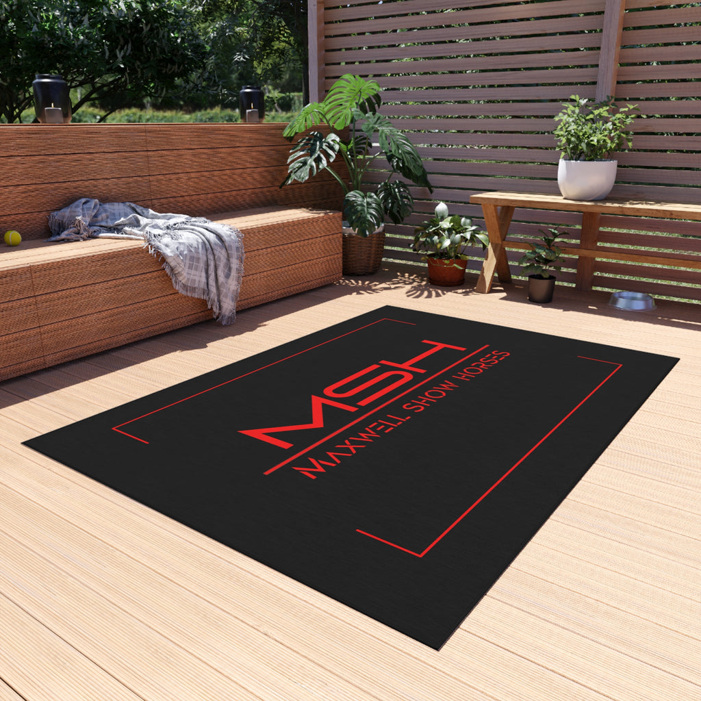 Maxwell Show Horses Outdoor Rug
