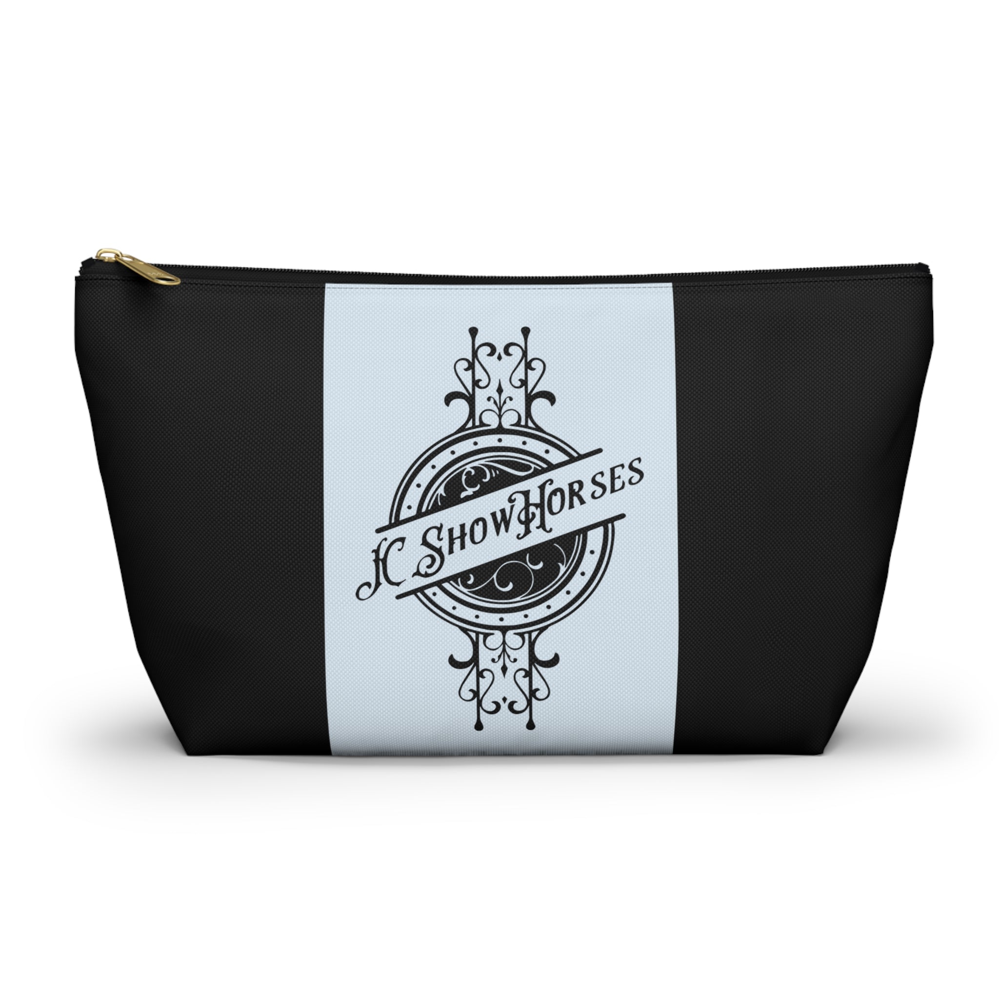 JC Show Horses Accessory Pouch w T-bottom light blue