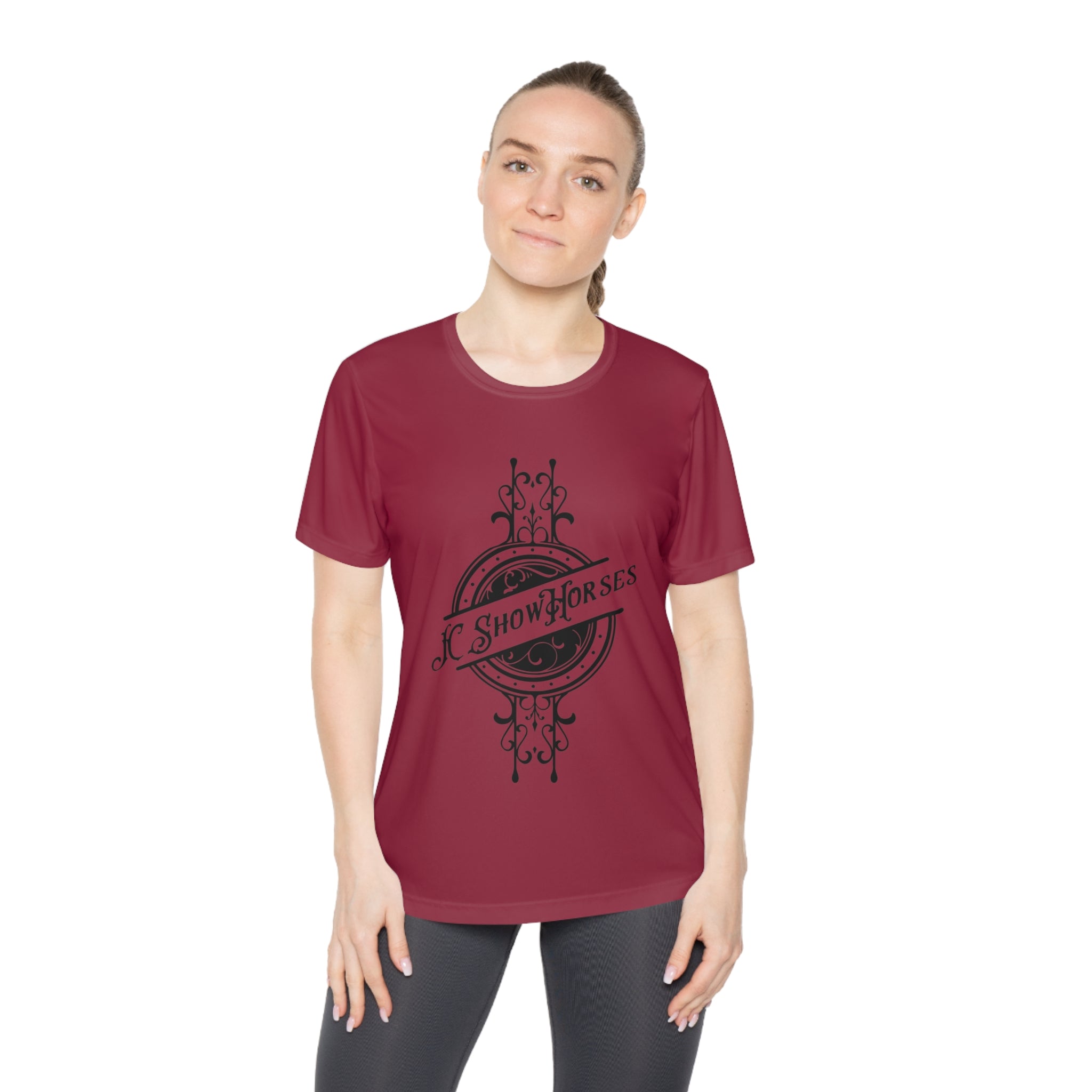 JC Show Horses Ladies Crew Neck Arena Shirt