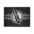 JC Show Horses Soft Polyester Blanket white/blk