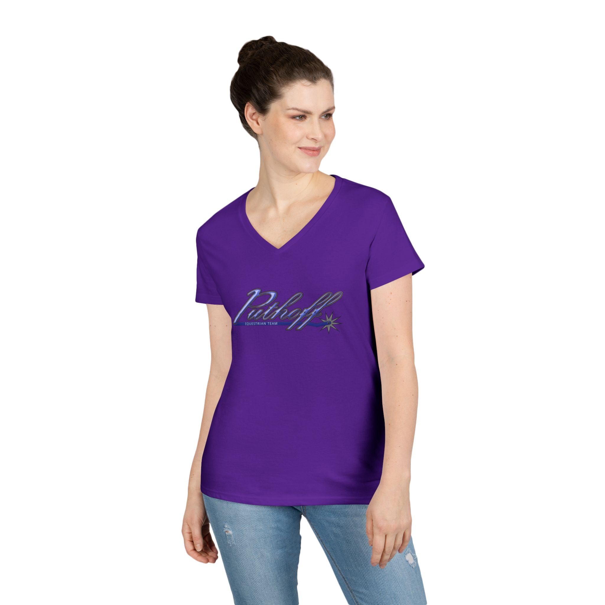 PET Stylish Ladies V-Neck T-Shirt