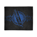 JC Show Horses Soft Polyester Blanket blue