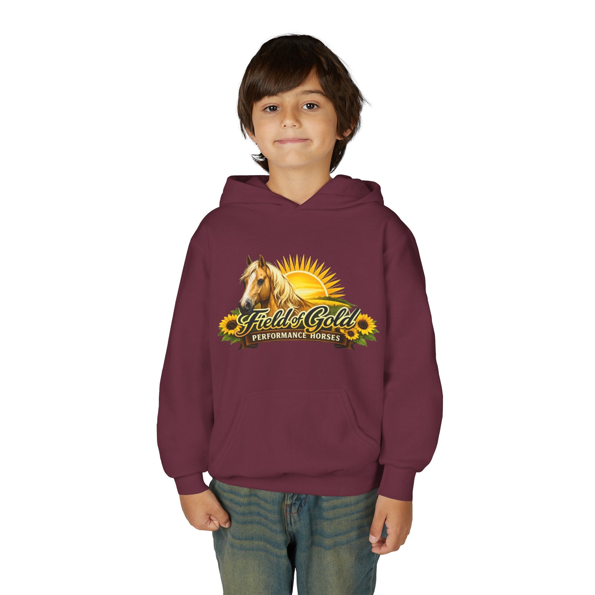 Fields of Gold Performance Horses Youth Hoodie