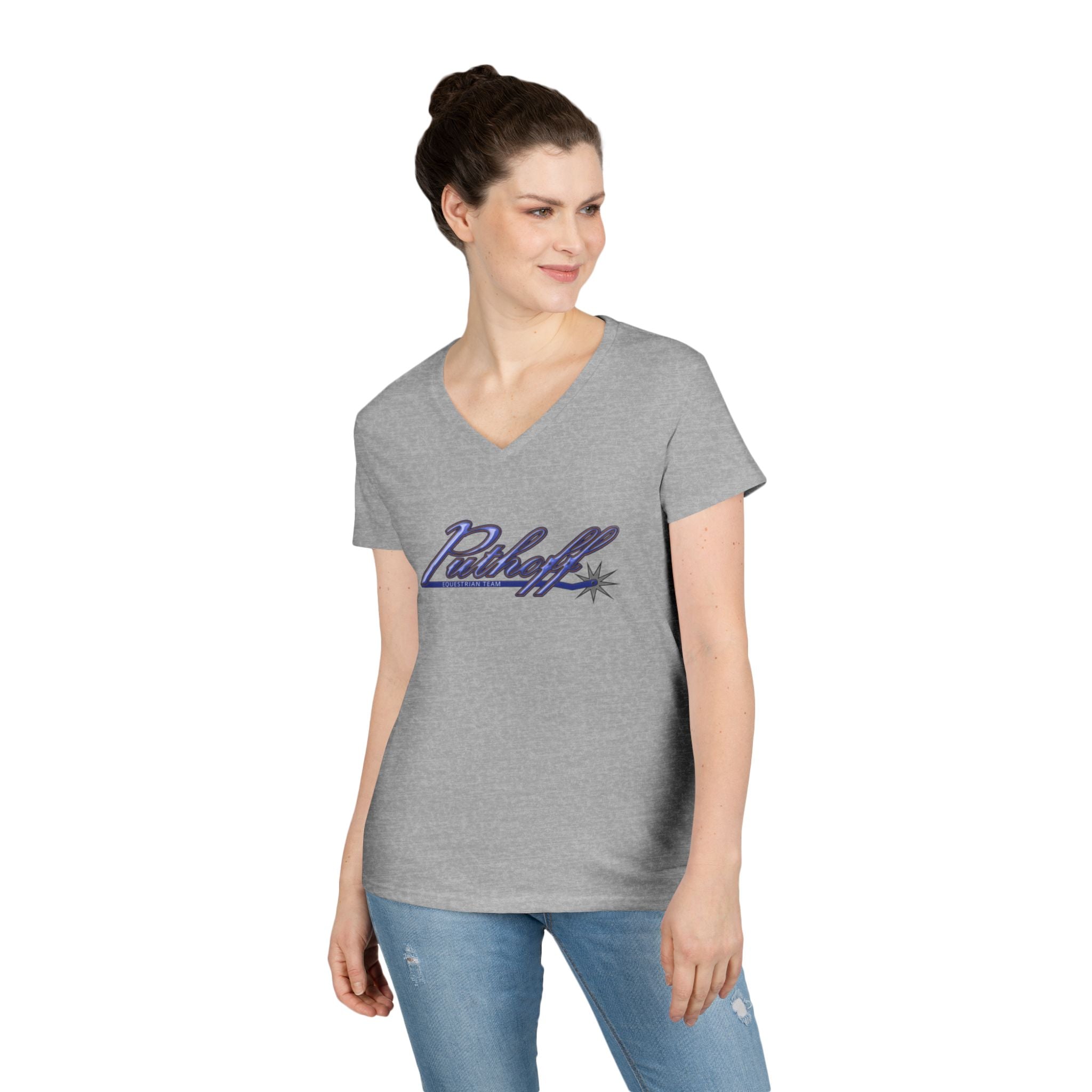 PET Stylish Ladies V-Neck T-Shirt