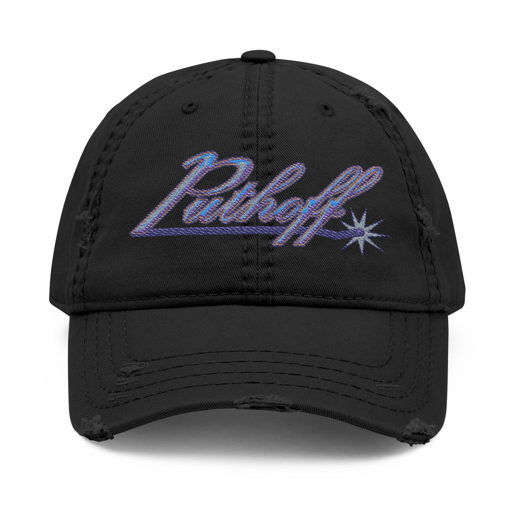 Putoff Embroidered Distressed Dad Hat