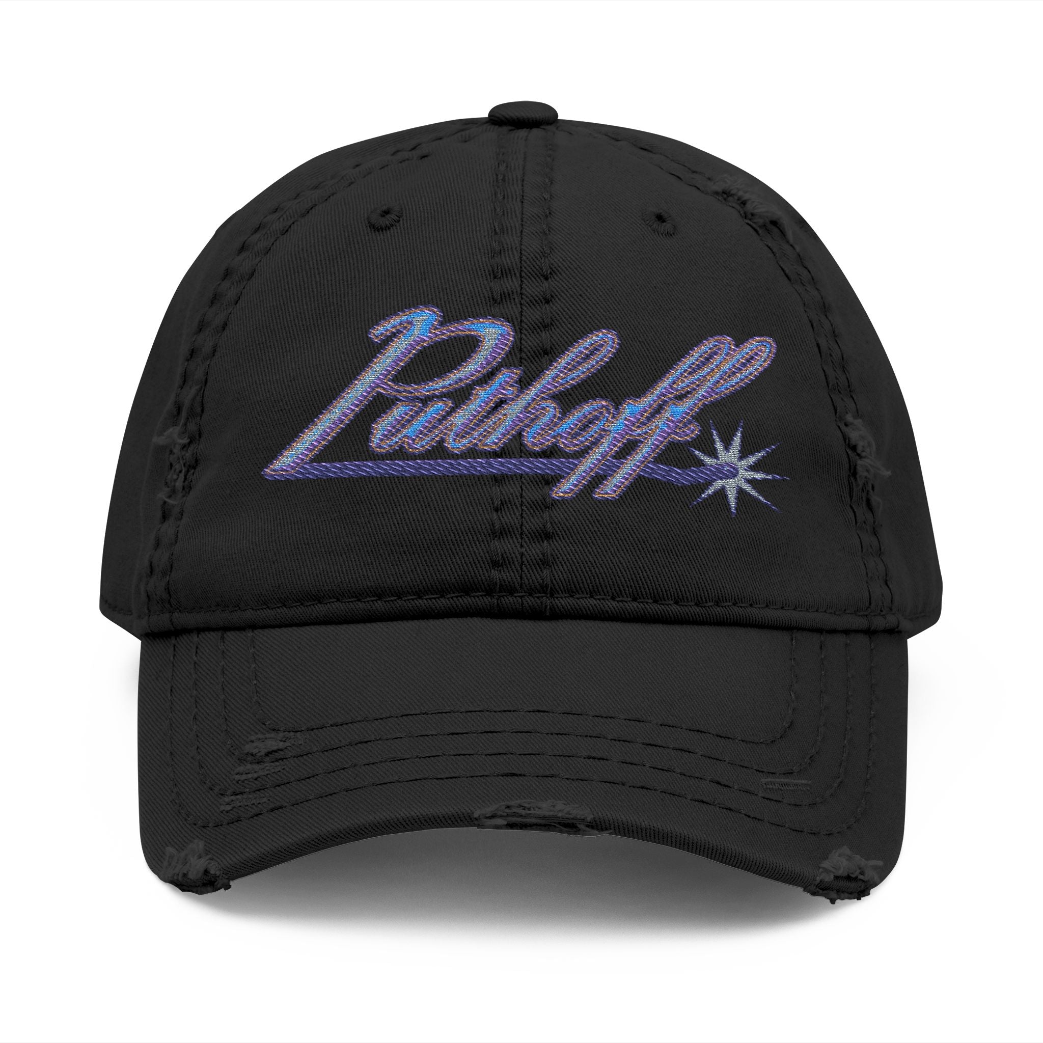 Putoff Embroidered Distressed Dad Hat