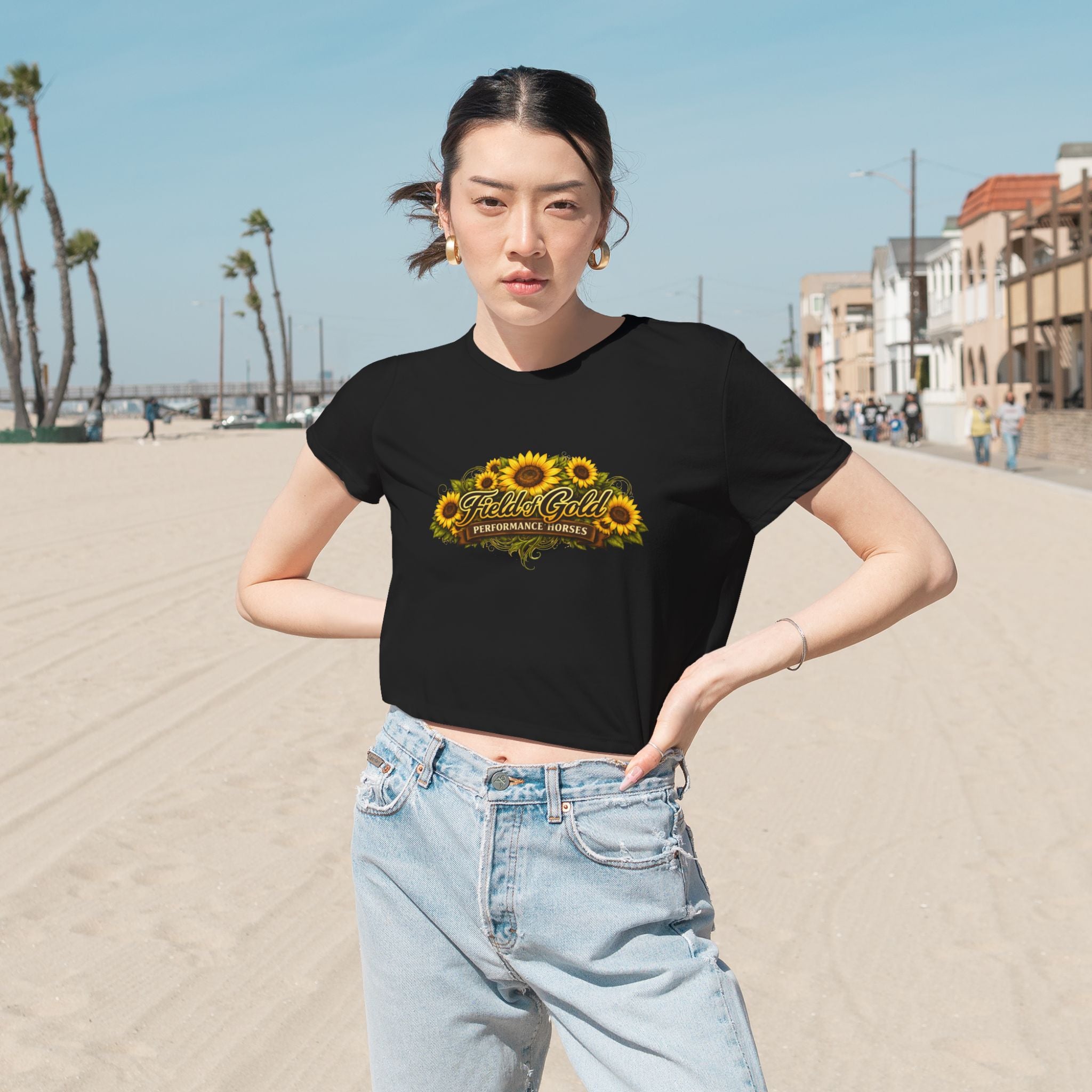 Field of Gold Women's Flowly Crop Top