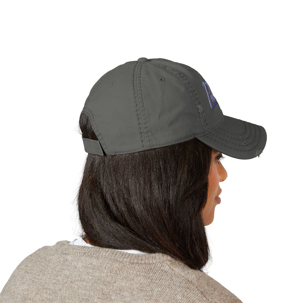 Putoff Embroidered Distressed Dad Hat