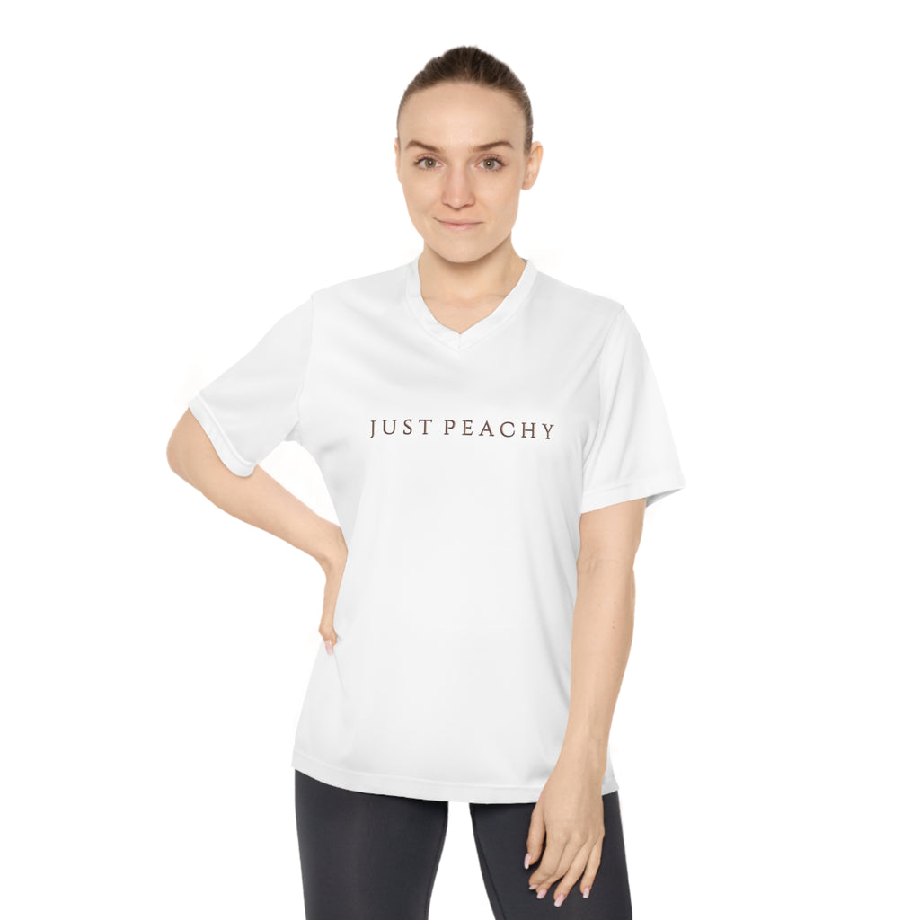 Just Peachy Women's V-neck Arena Shirt