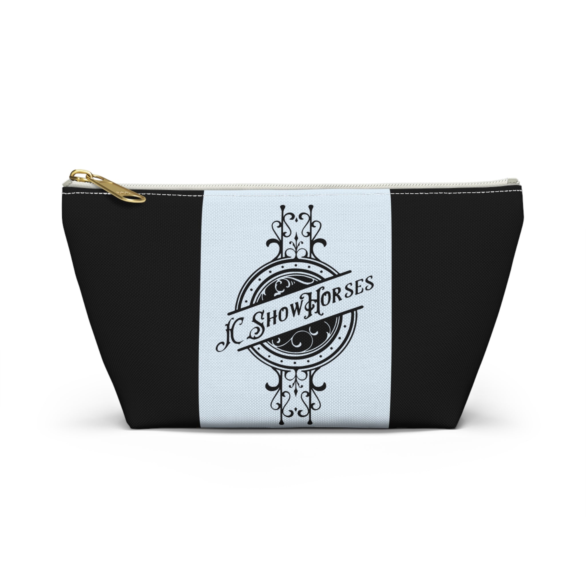 JC Show Horses Accessory Pouch w T-bottom light blue