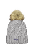 Puthoff Embroidered Faux Fur Pom Beanie