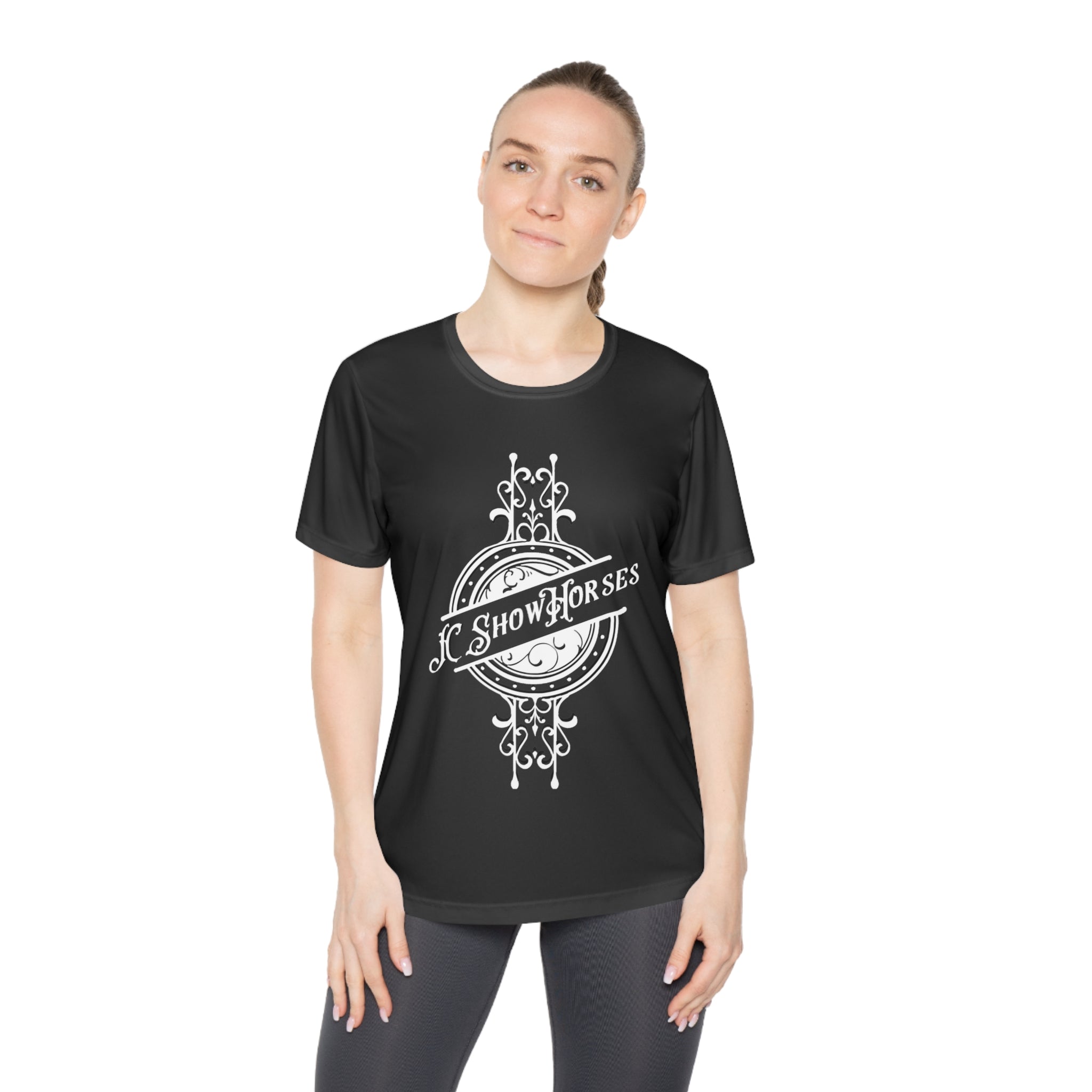 JC Show Horses Ladies Crew Neck Arena Shirt