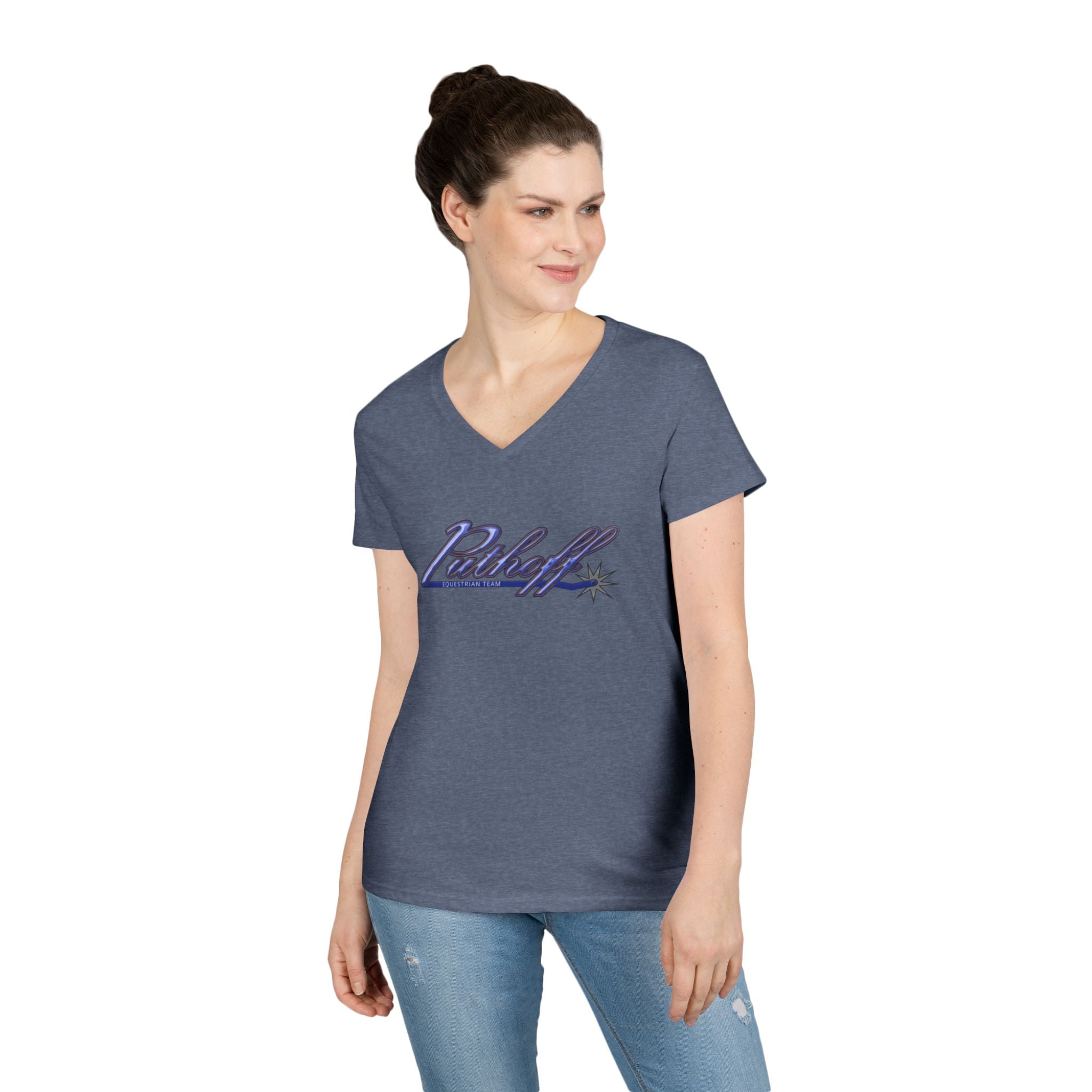 PET Stylish Ladies V-Neck T-Shirt