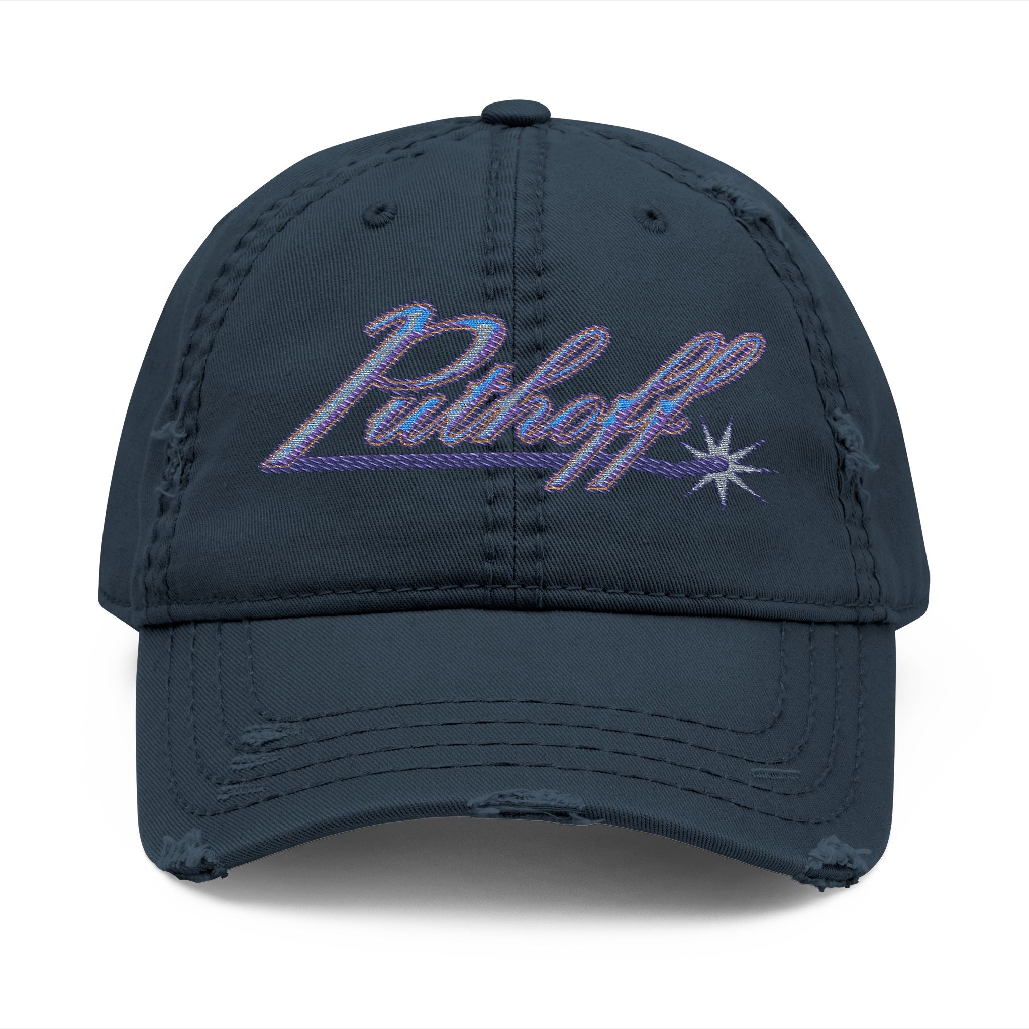 Putoff Embroidered Distressed Dad Hat