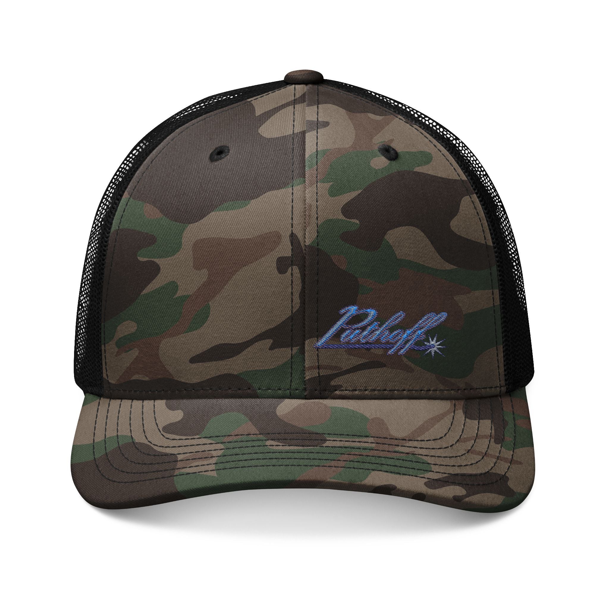 Puthoff Embroidered Camouflage snap back Trucker Hat #2