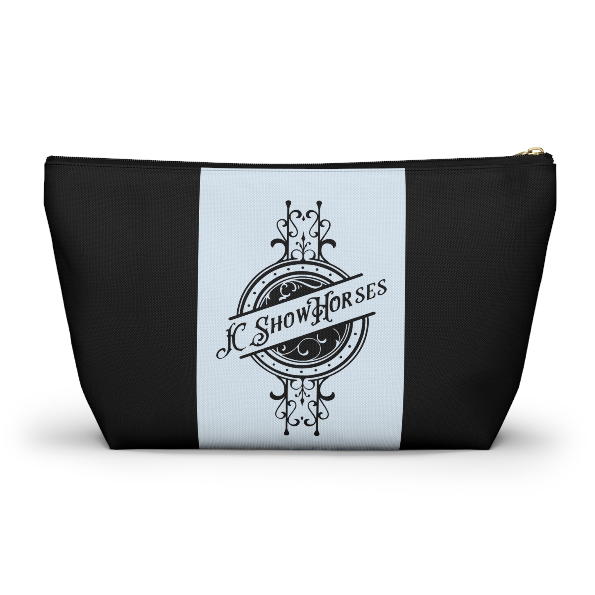 JC Show Horses Accessory Pouch w T-bottom light blue