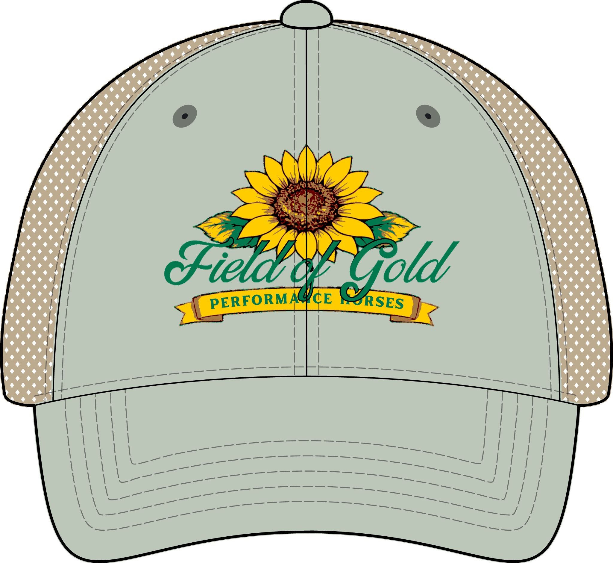 Field of Gold PH Women's Washed Mesh-Back Cap