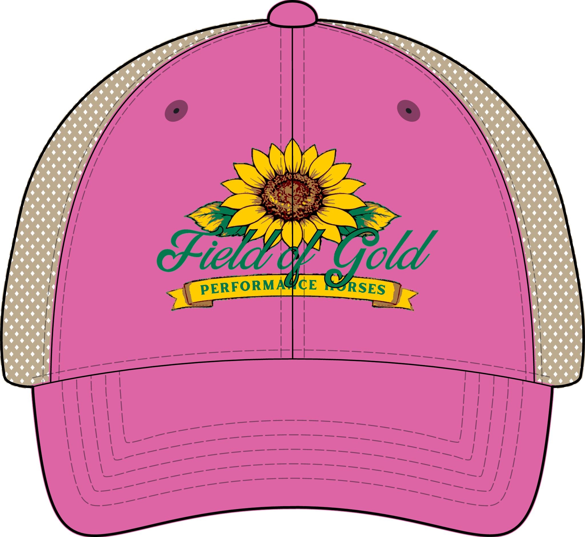 Field of Gold PH Women's Washed Mesh-Back Cap