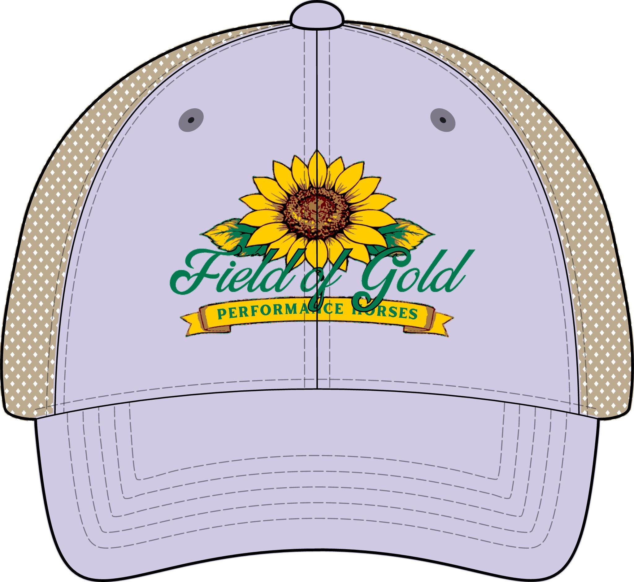 Field of Gold PH Women's Washed Mesh-Back Cap
