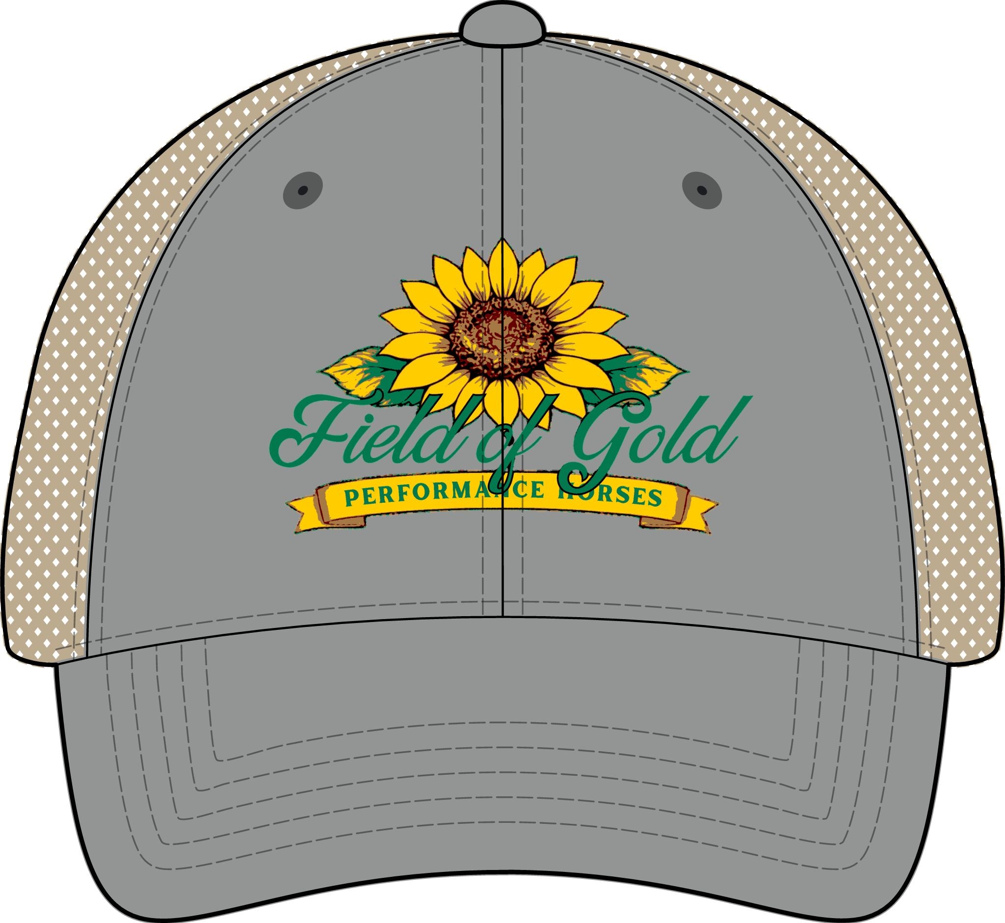 Field of Gold PH Women's Washed Mesh-Back Cap