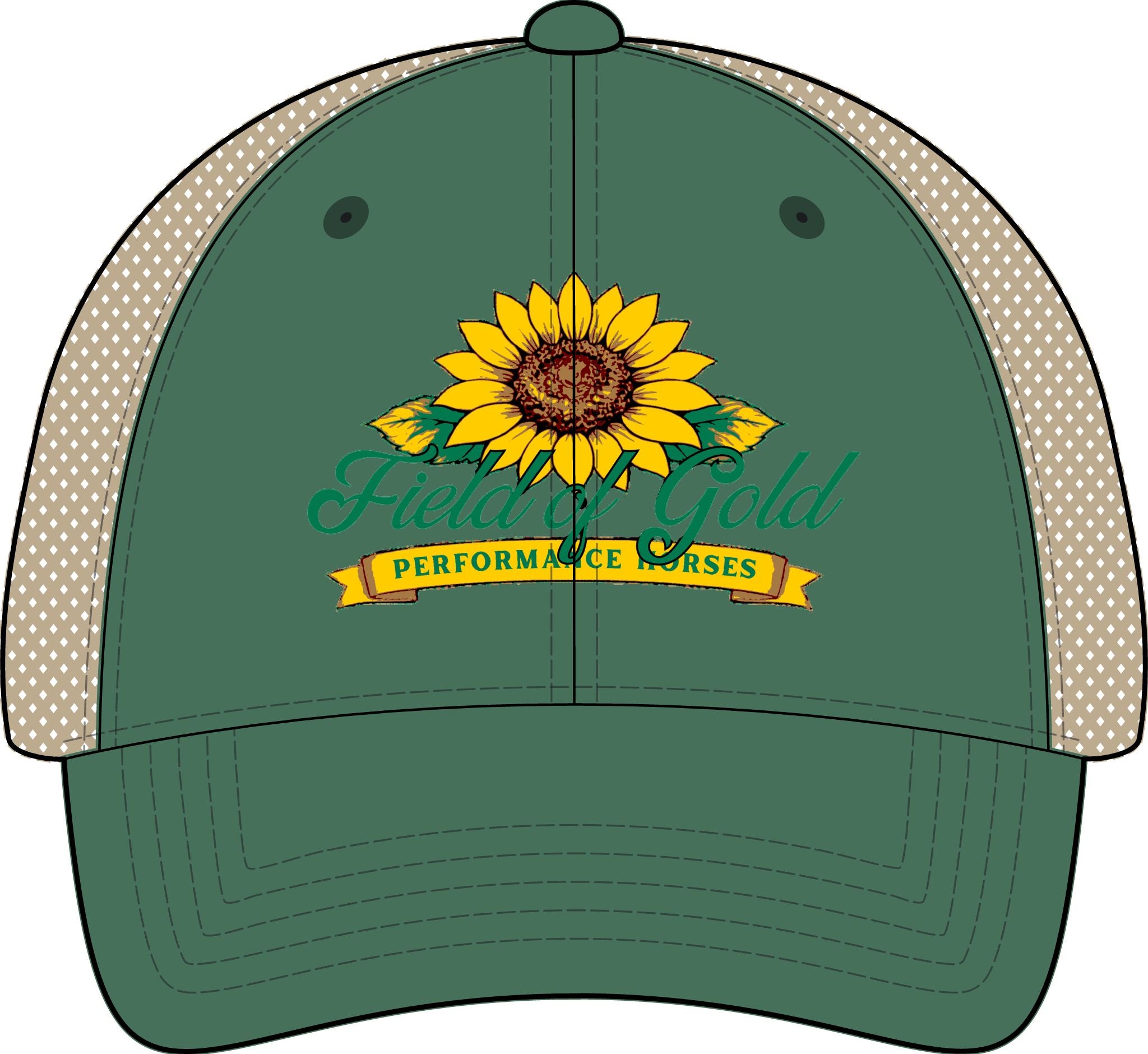 Field of Gold PH Women's Washed Mesh-Back Cap