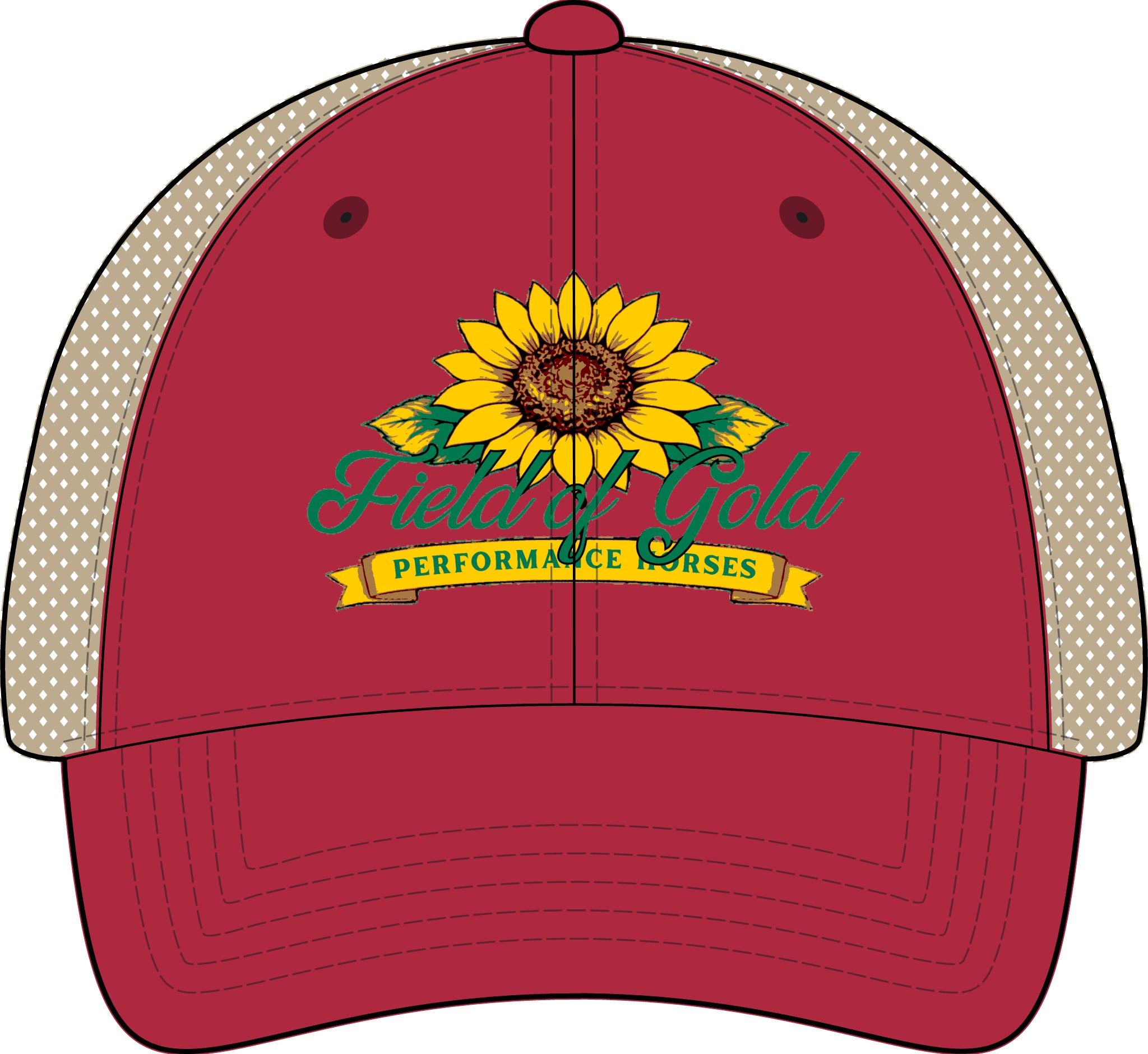 Field of Gold PH Women's Washed Mesh-Back Cap