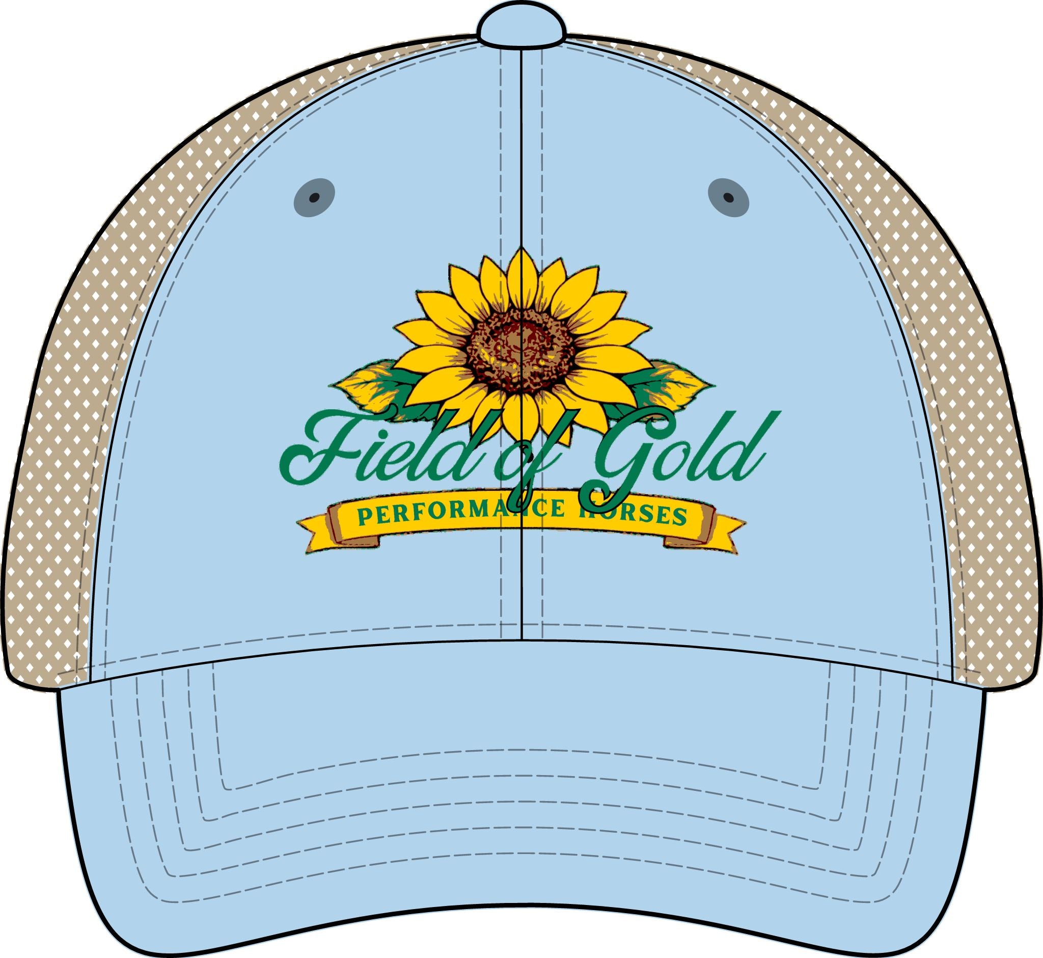 Field of Gold PH Women's Washed Mesh-Back Cap