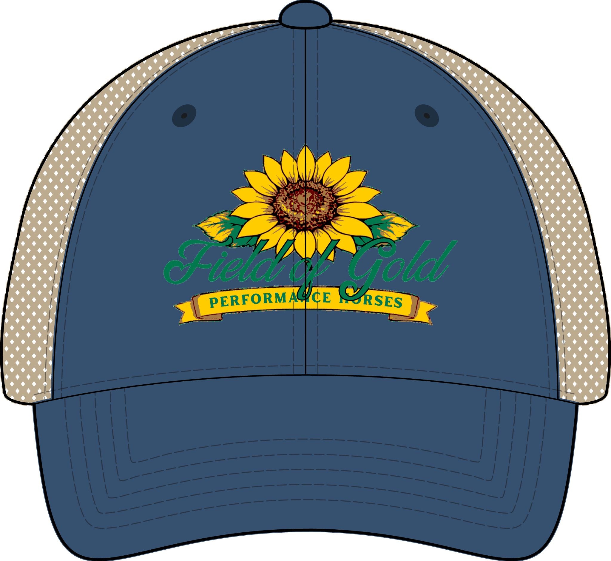 Field of Gold PH Women's Washed Mesh-Back Cap