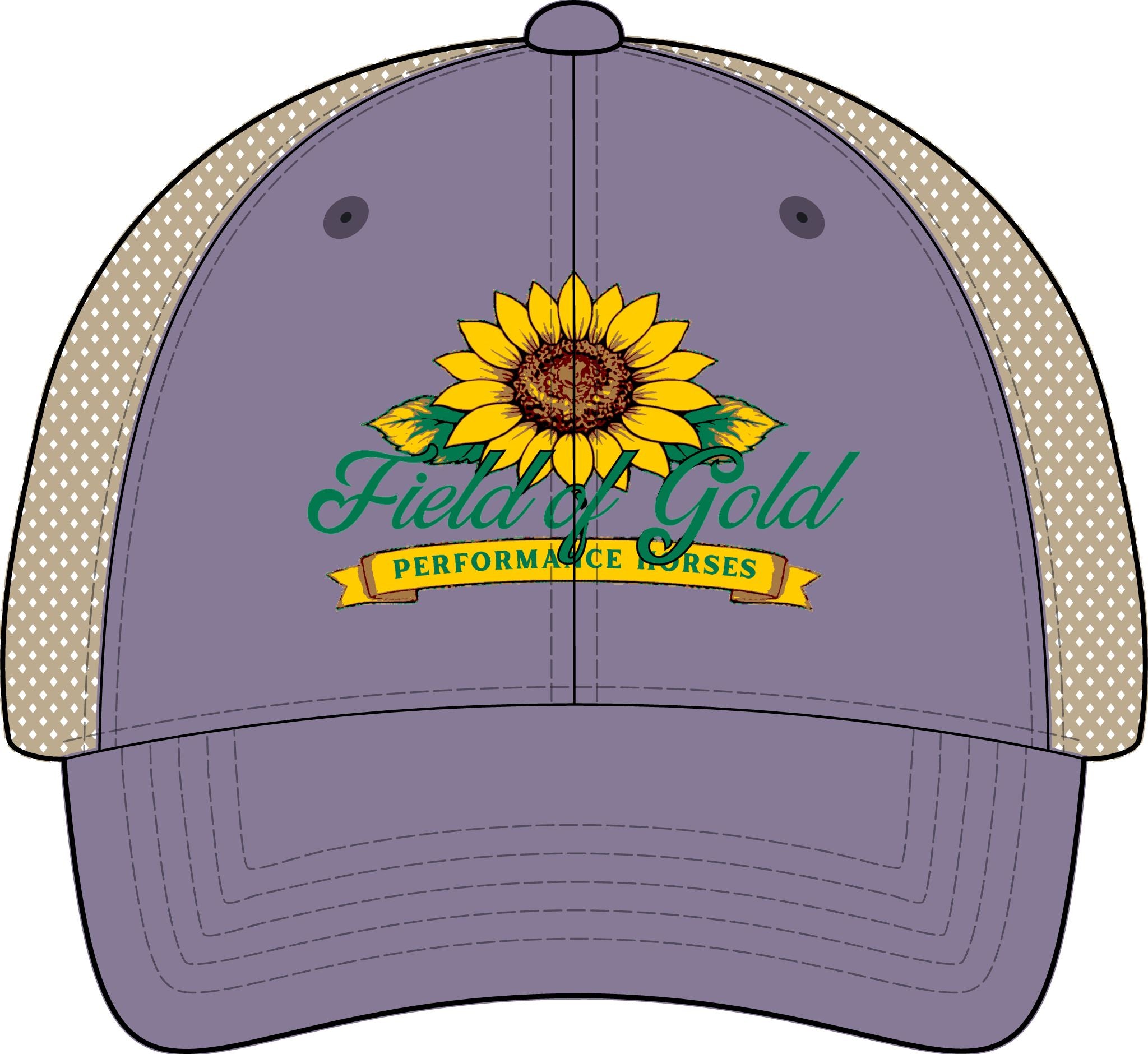 Field of Gold PH Women's Washed Mesh-Back Cap
