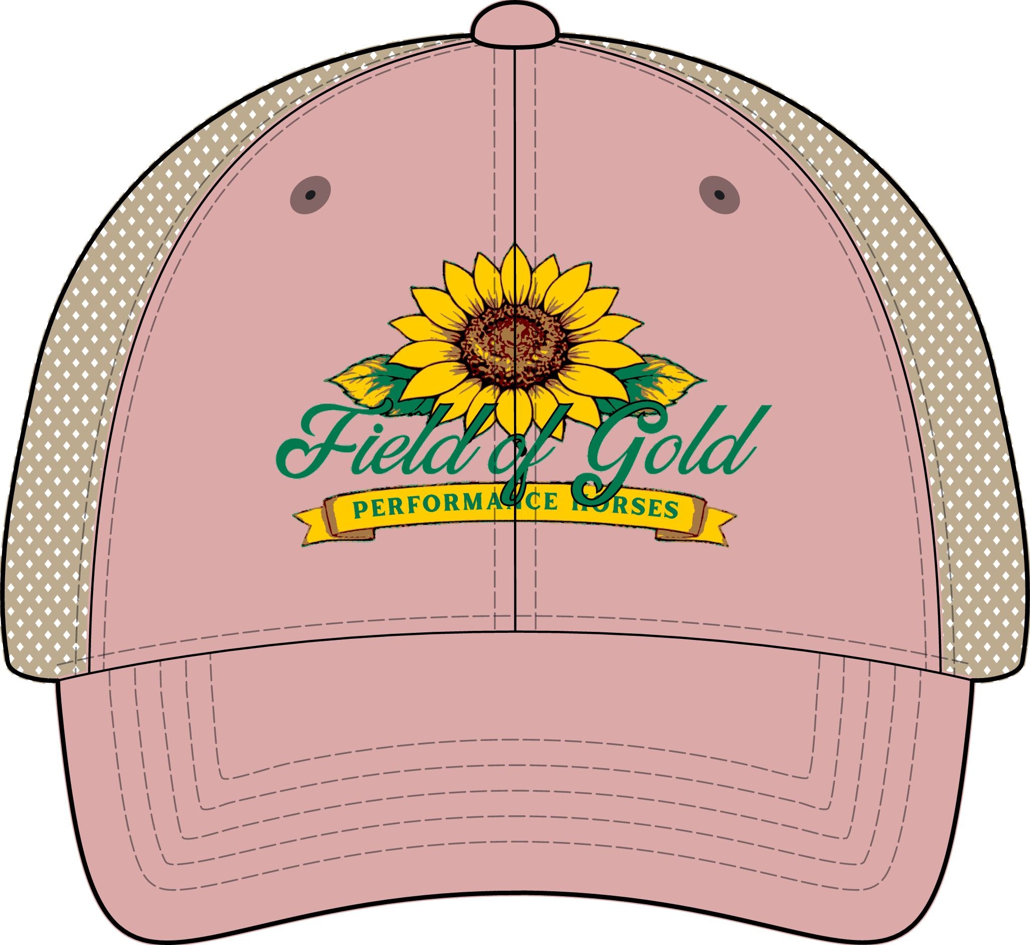 Field of Gold PH Women's Washed Mesh-Back Cap