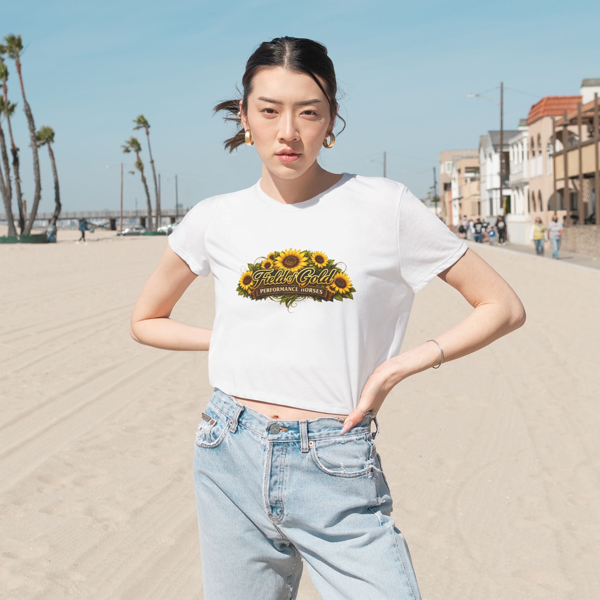 Field of Gold Women's Flowly Crop Top