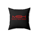 Maxwell Show Horses Faux Suede Square Pillow