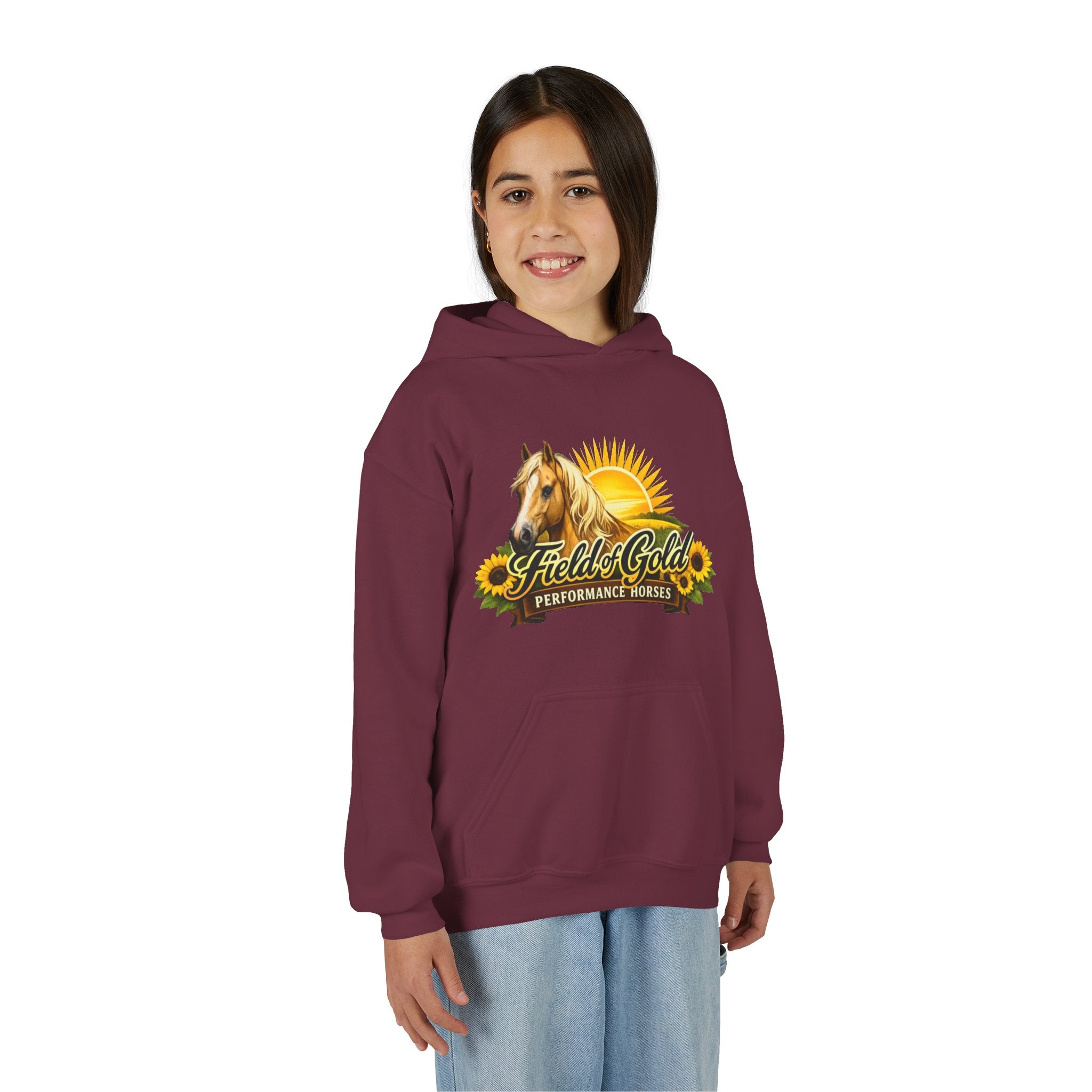 Fields of Gold Performance Horses Youth Hoodie