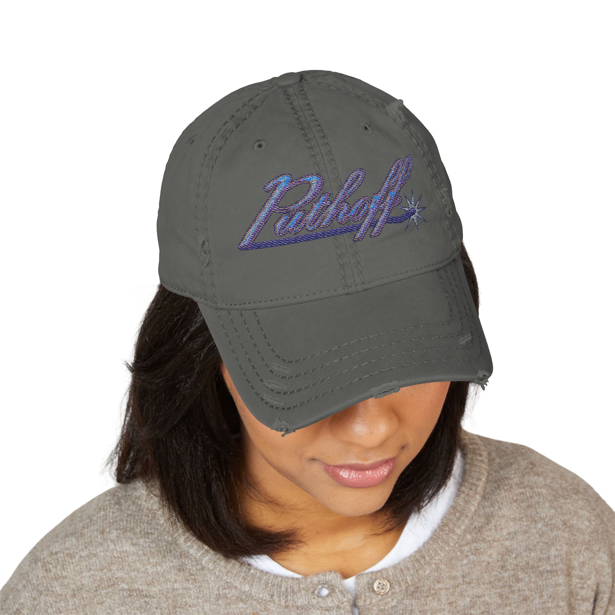 Putoff Embroidered Distressed Dad Hat