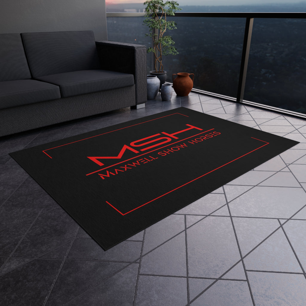 Maxwell Show Horses Outdoor Rug